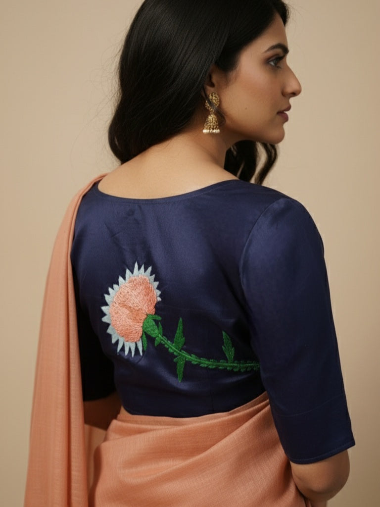 ARANYA BLOUSE - Navy Blue