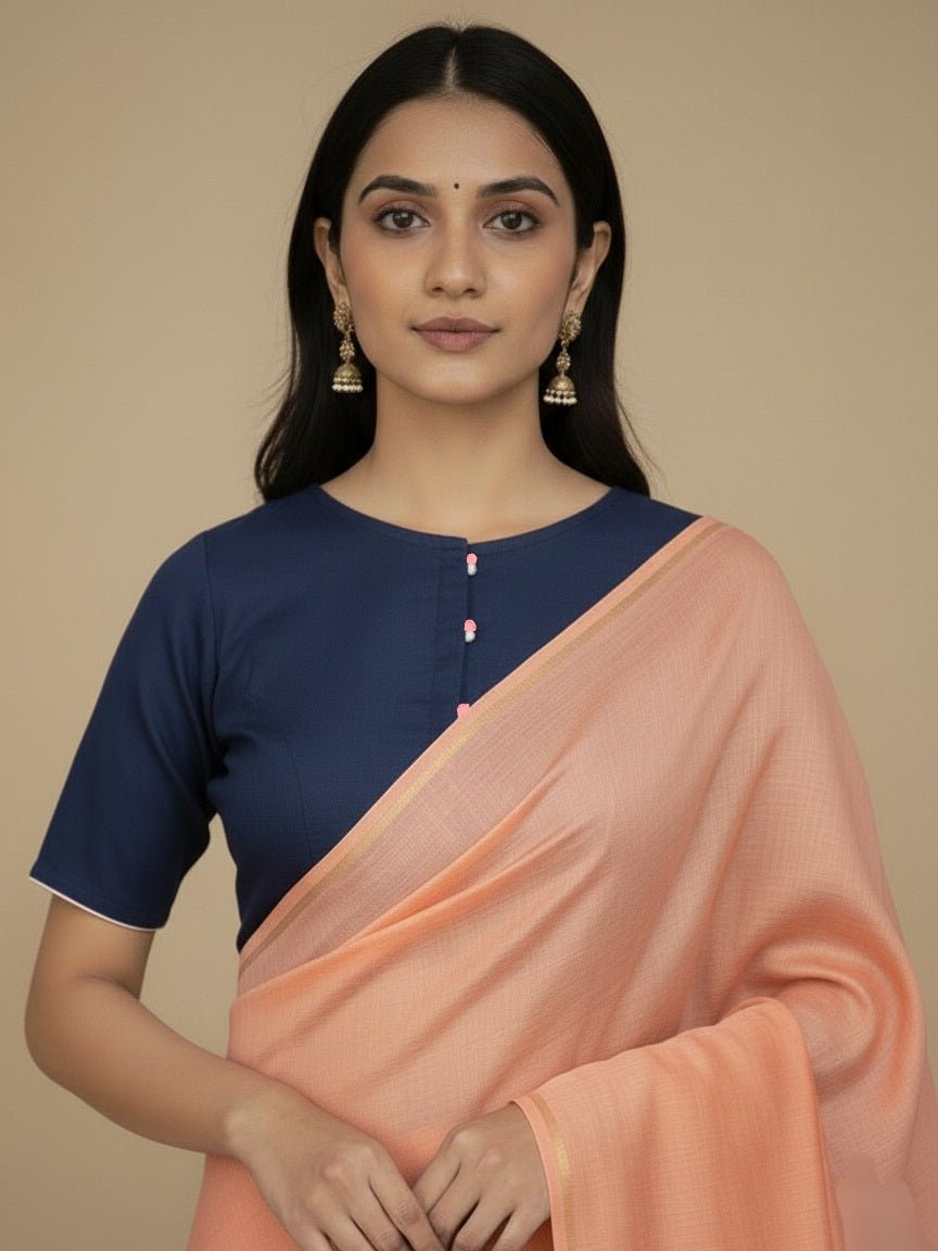 ARANYA BLOUSE - Navy Blue