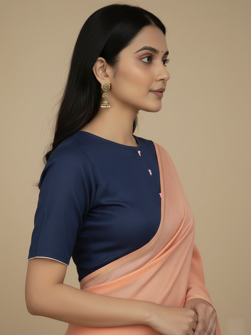 ARANYA BLOUSE - Navy Blue
