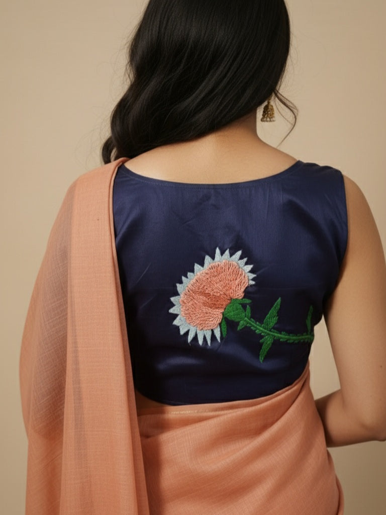 ARANYA BLOUSE - Navy Blue