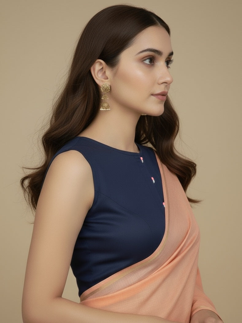 ARANYA BLOUSE - Navy Blue