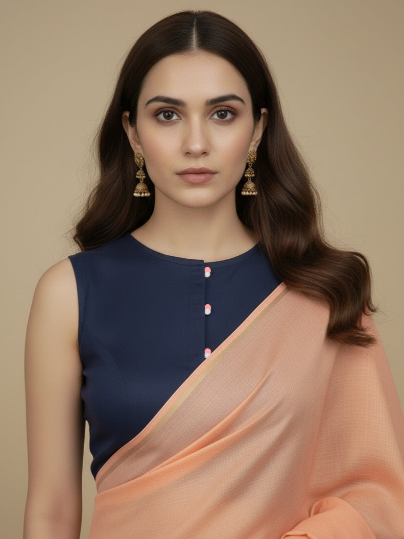 ARANYA BLOUSE - Navy Blue