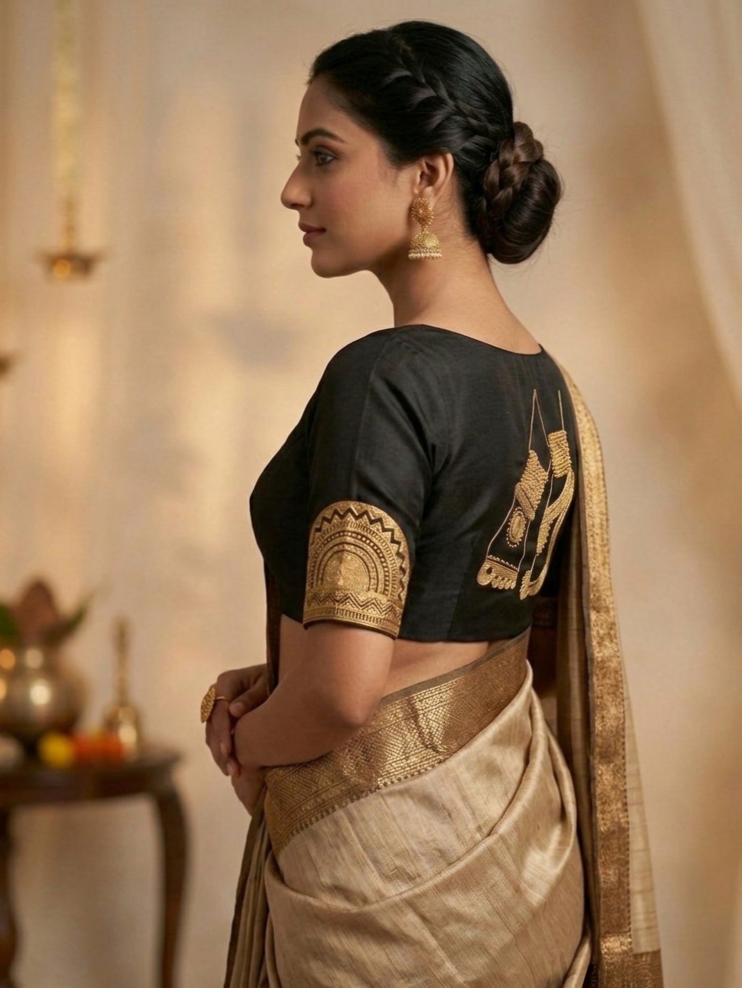 NRITYANADAM BLOUSE - Black