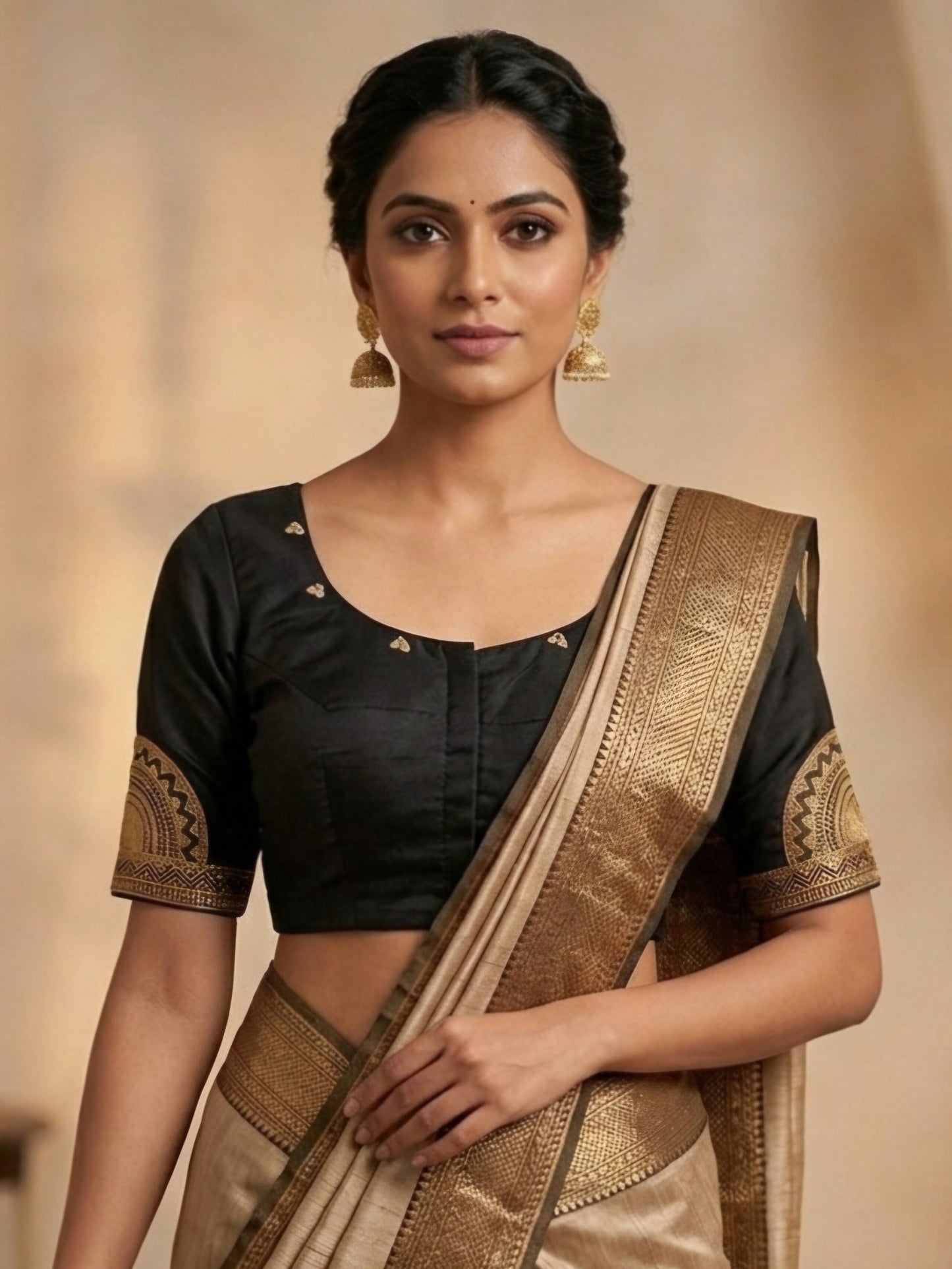 NRITYANADAM BLOUSE - Black