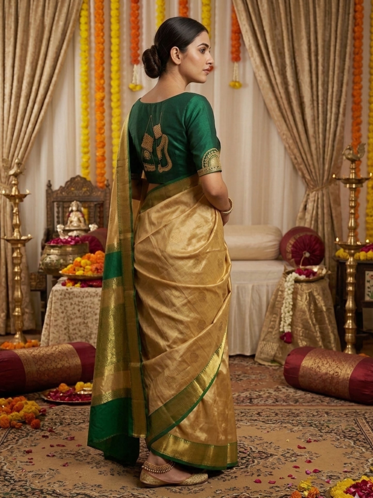 NRITYANADAM BLOUSE - Green