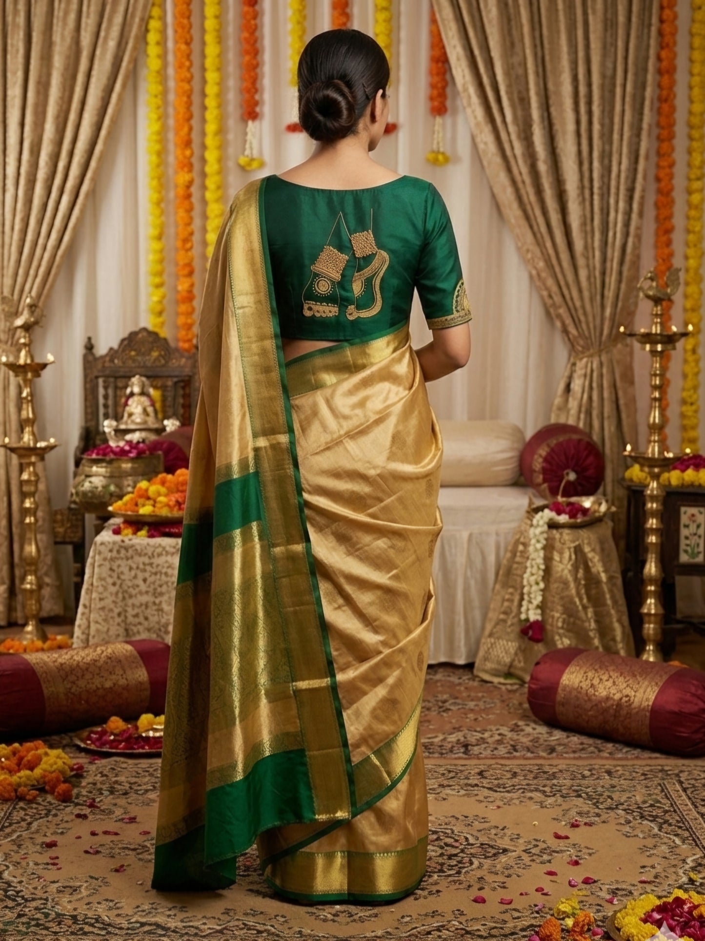 NRITYANADAM BLOUSE - Green