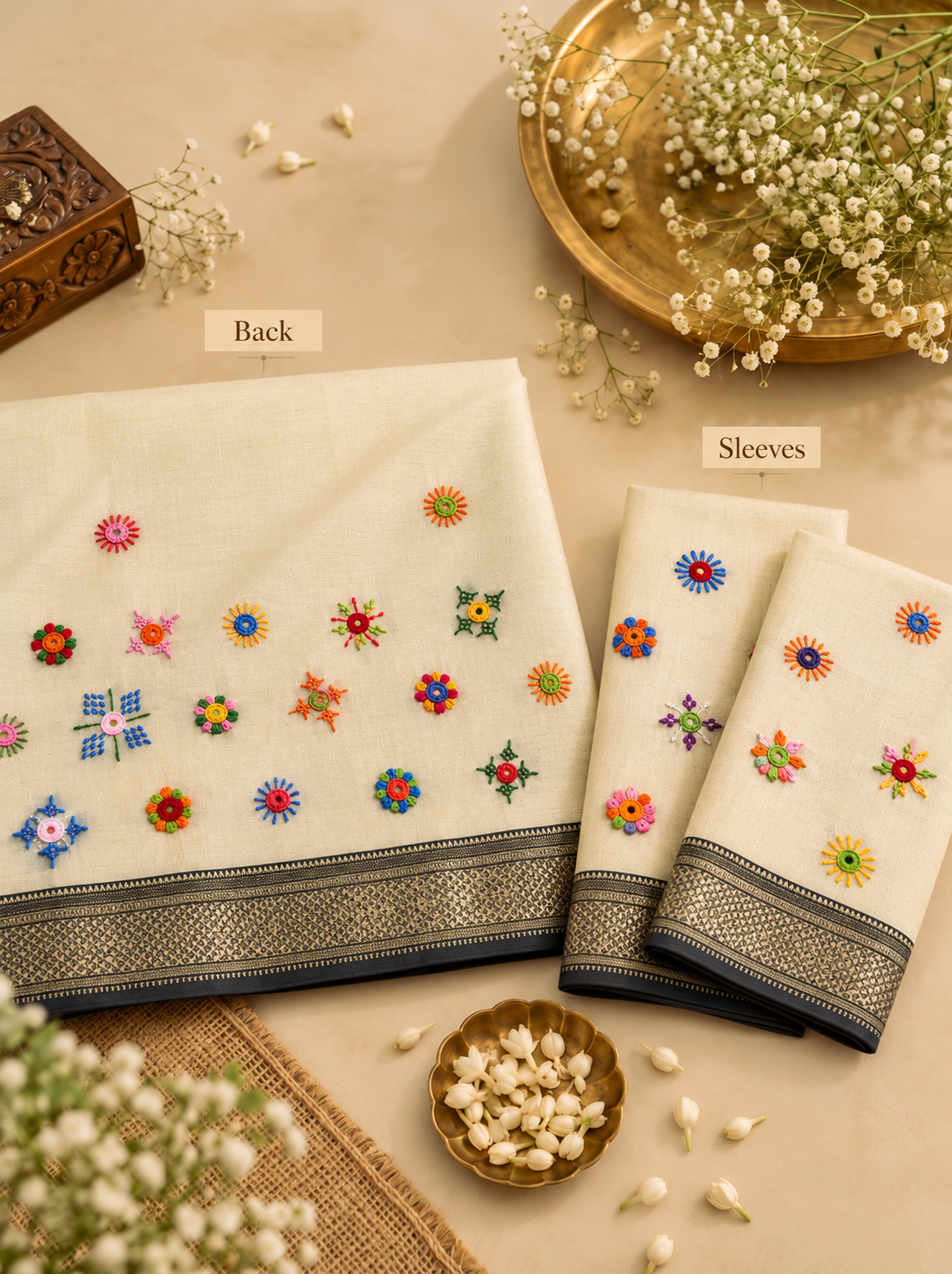 Virasat Lambani Saree - Butter Yellow
