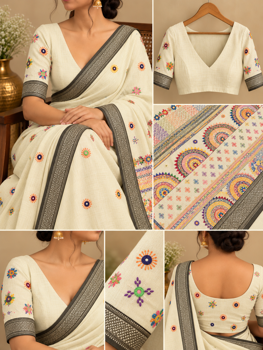 Virasat Lambani Saree - Butter Yellow
