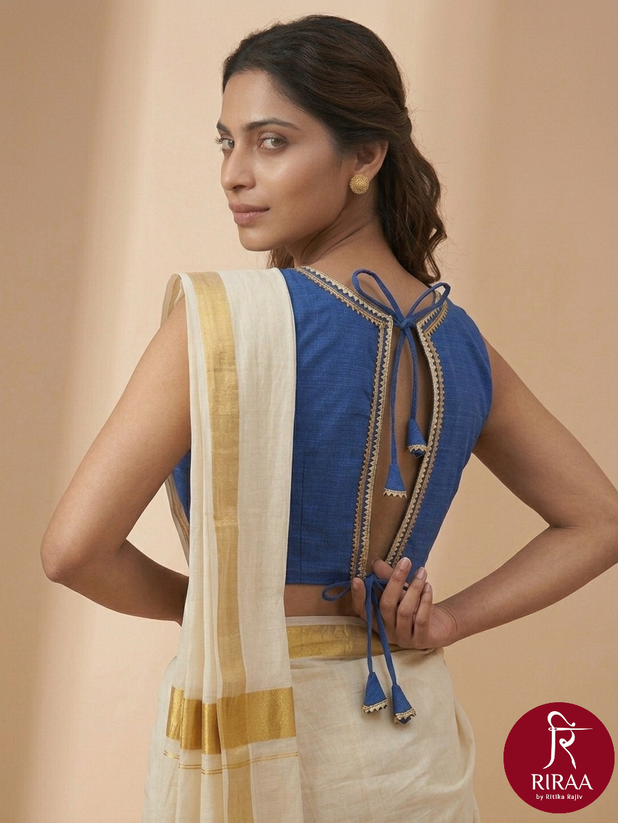 Trishna Blouse-Blue