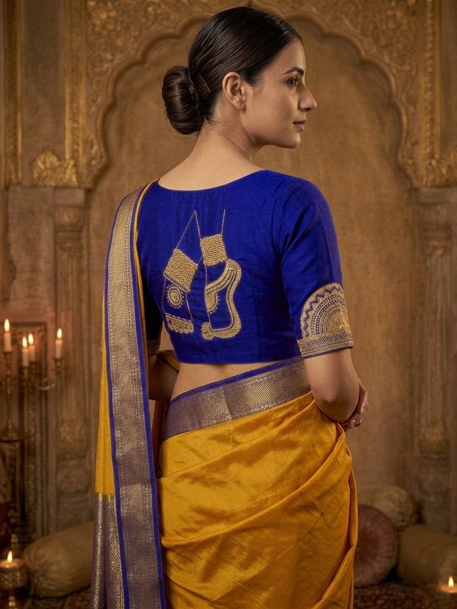 NRITYANADAM BLOUSE - Blue