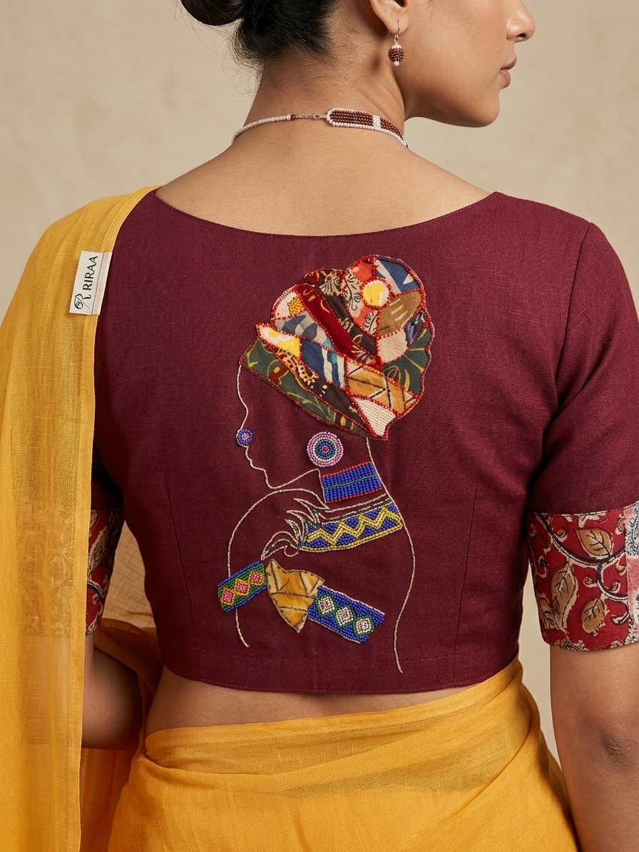 SAMRAJNI BLOUSE - Maroon