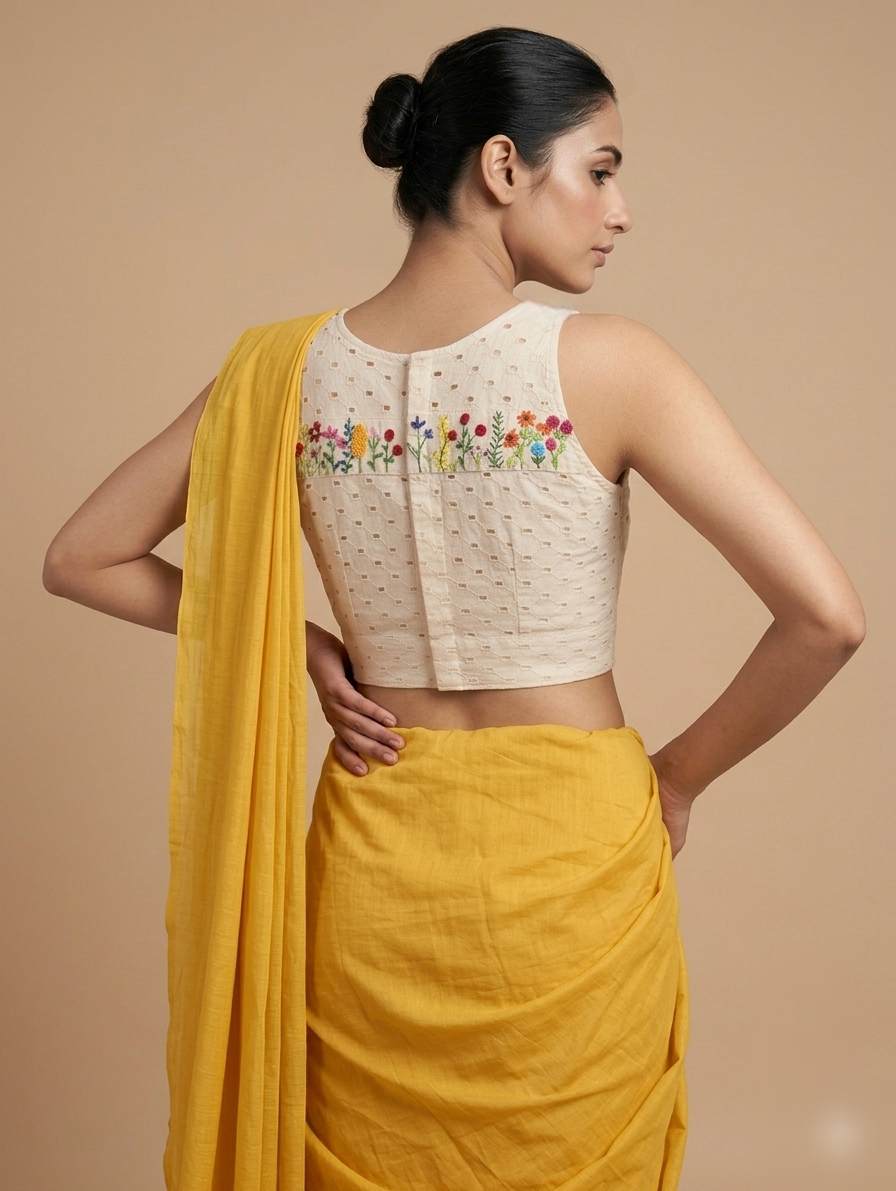 PUSHPRANG BLOUSE - Off-White
