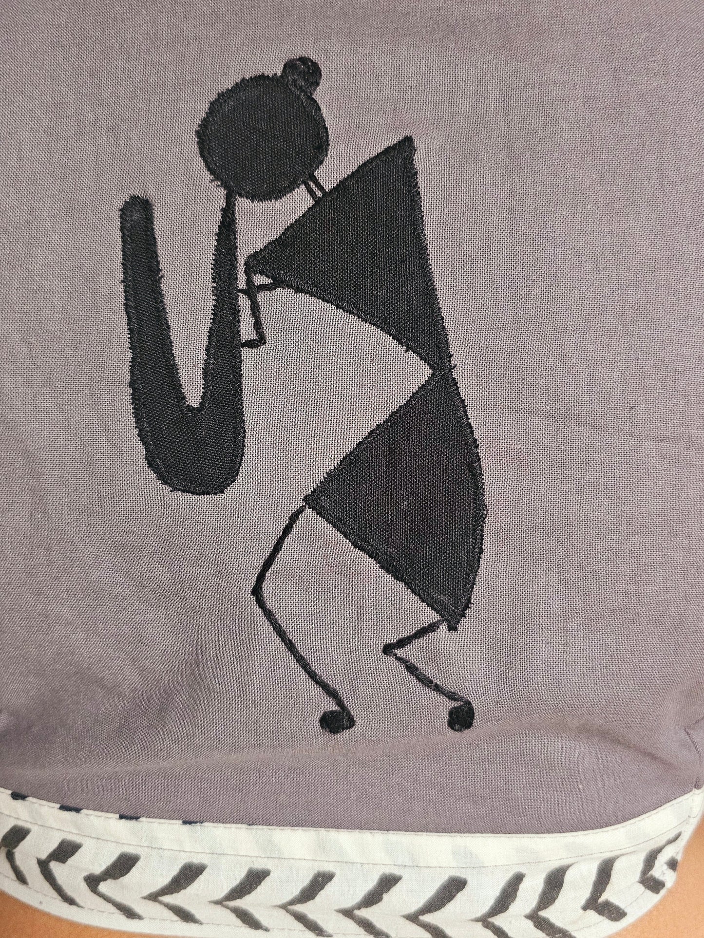 WARLI TUNE BLOUSE - Grey