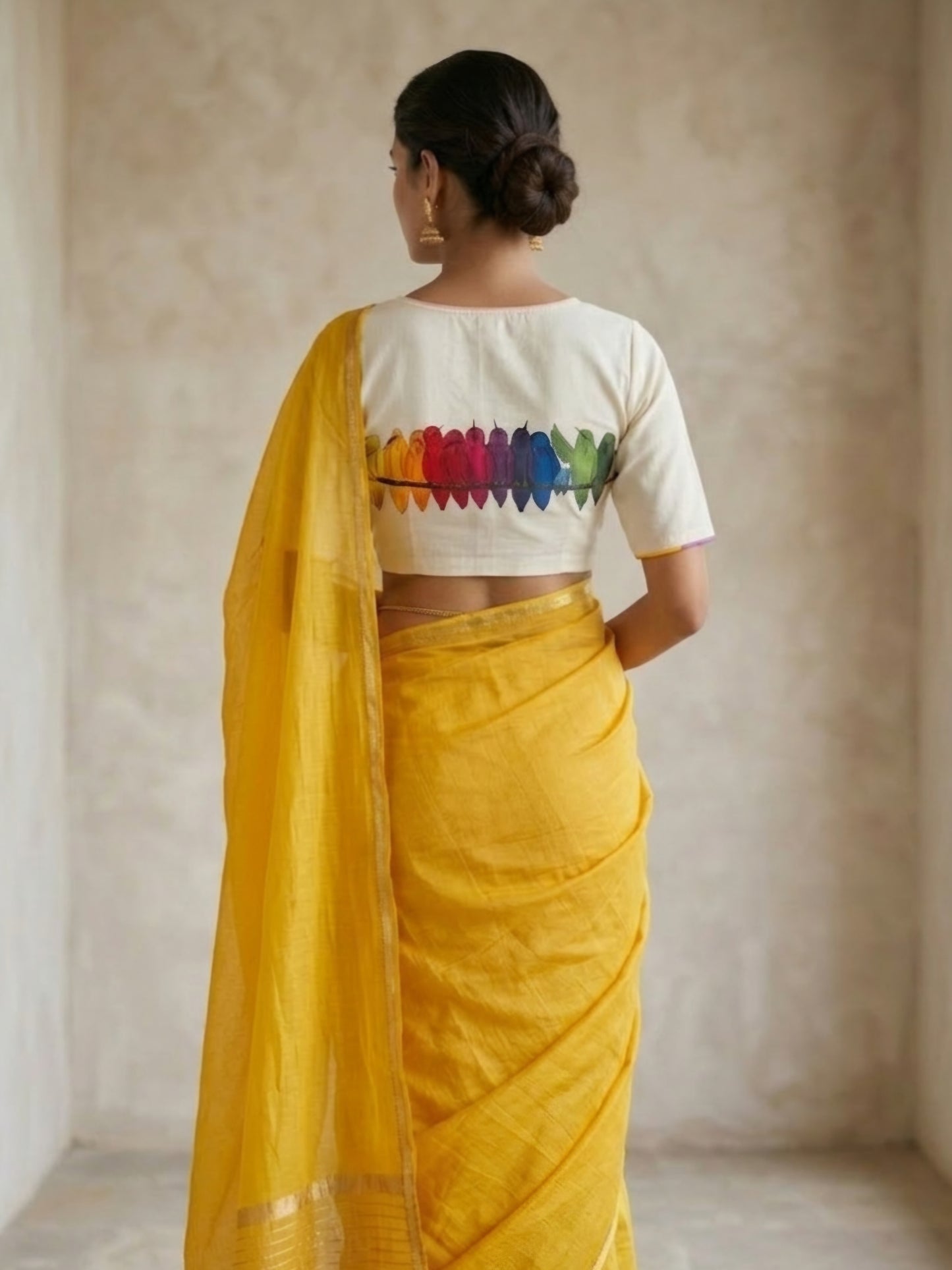 RANGIN PARINDE BLOUSE - Off-White