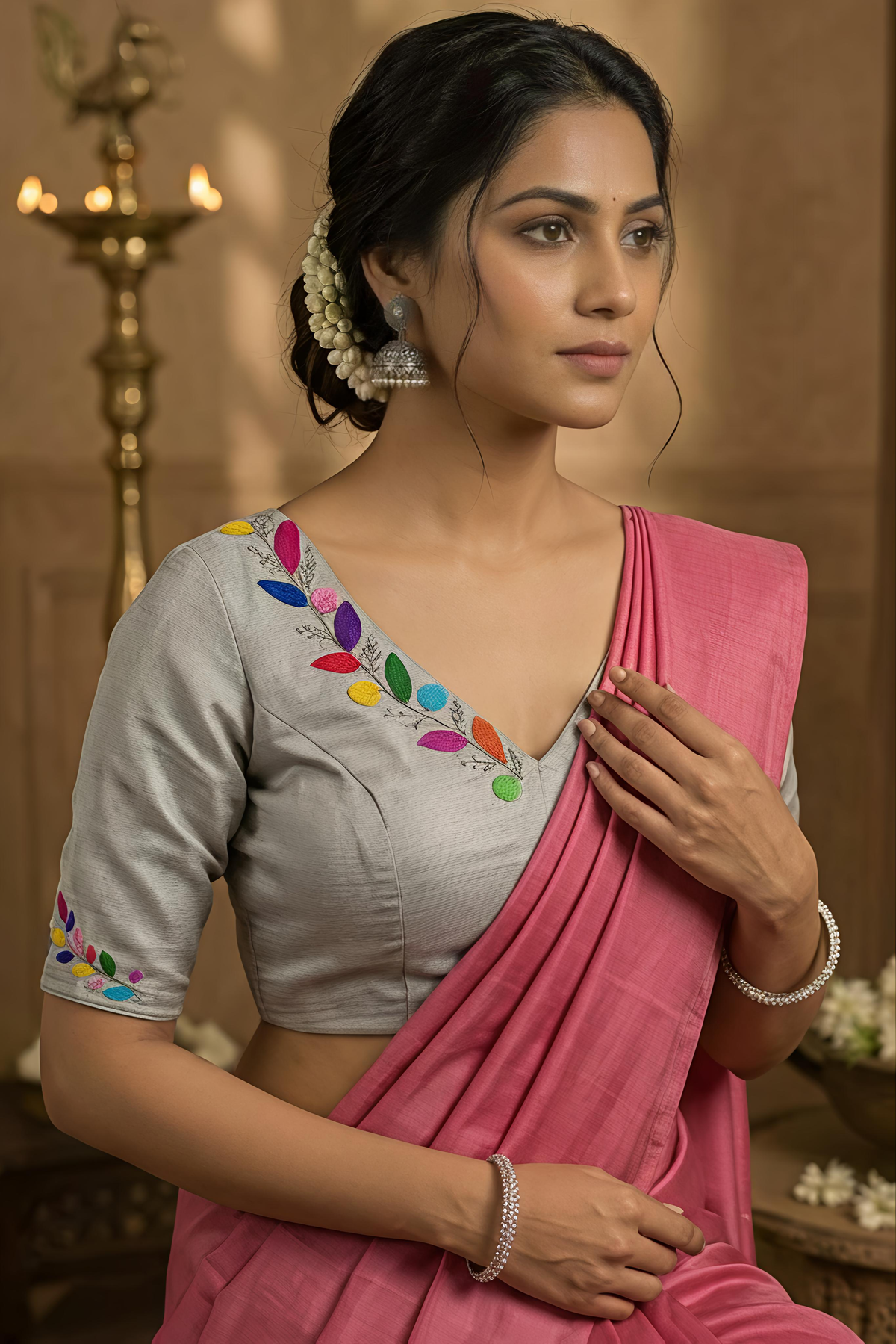 RANGRIMA BLOUSE - Silver