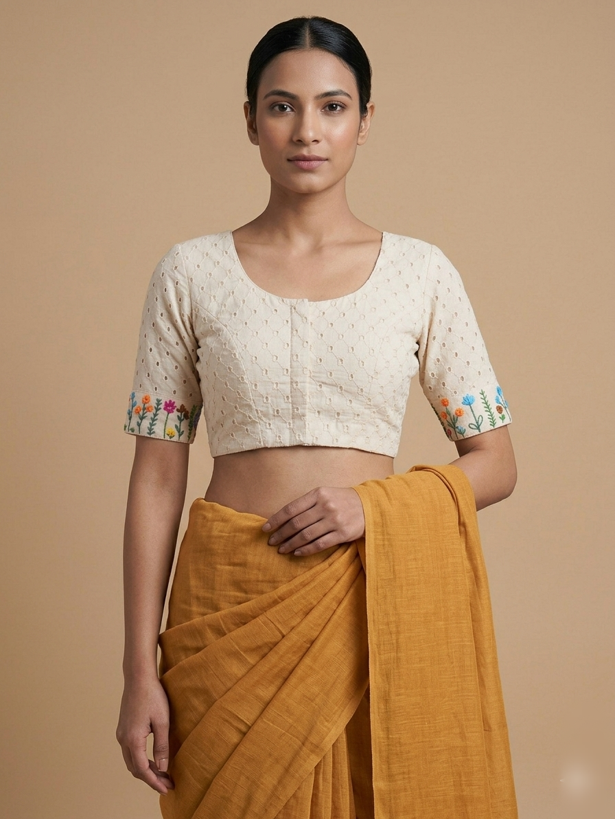 PUSHPRANG BLOUSE - Off-White