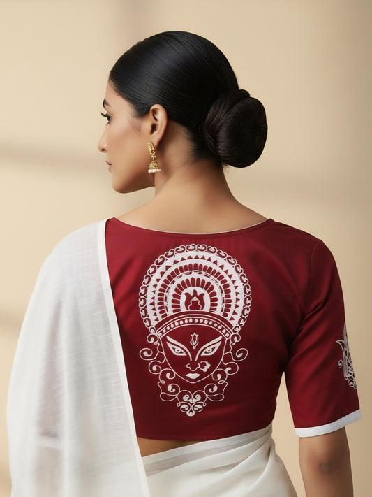 DIVINE SHAKTI BLOUSE - Maroon