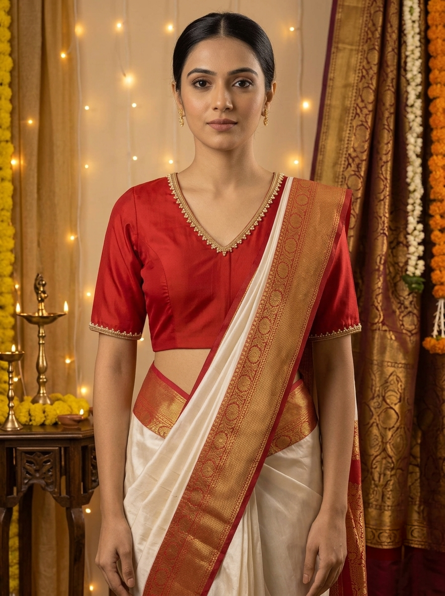 MAYURI BLOUSE - Red