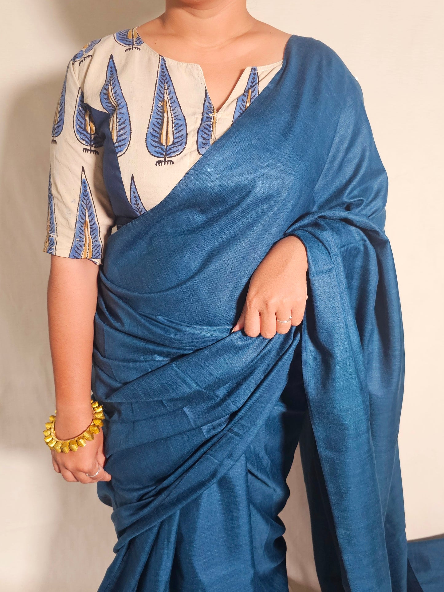 WARLI AKRITI BLOUSE - Blue