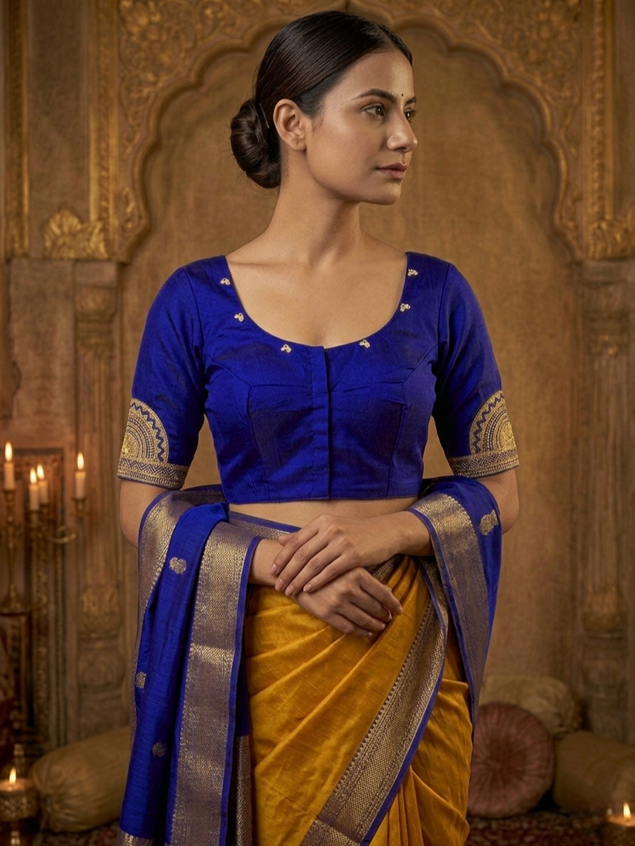 NRITYANADAM BLOUSE - Blue