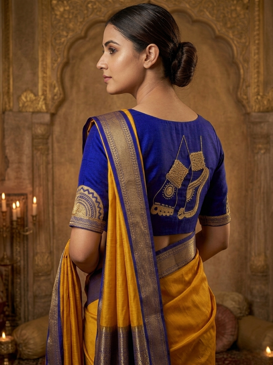 NRITYANADAM BLOUSE - Blue
