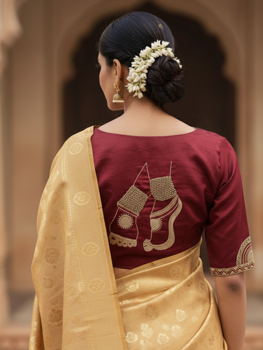 NRITYANADAM BLOUSE - Maroon