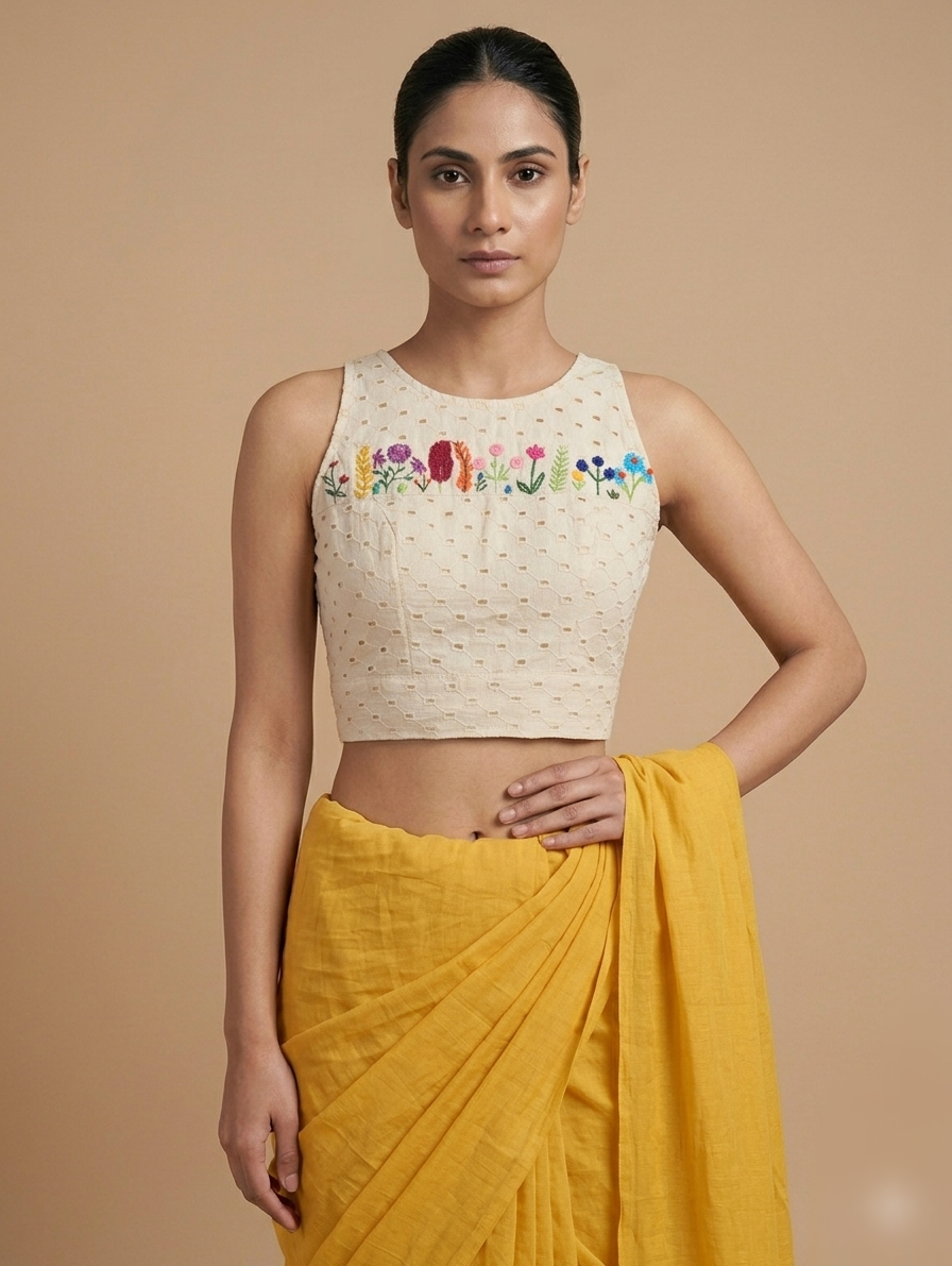 PUSHPRANG BLOUSE - Off-White