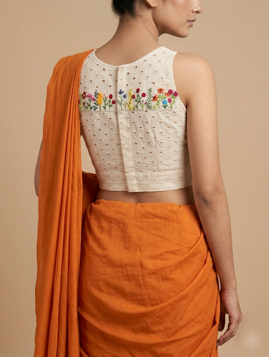 PUSHPRANG BLOUSE - Off-White