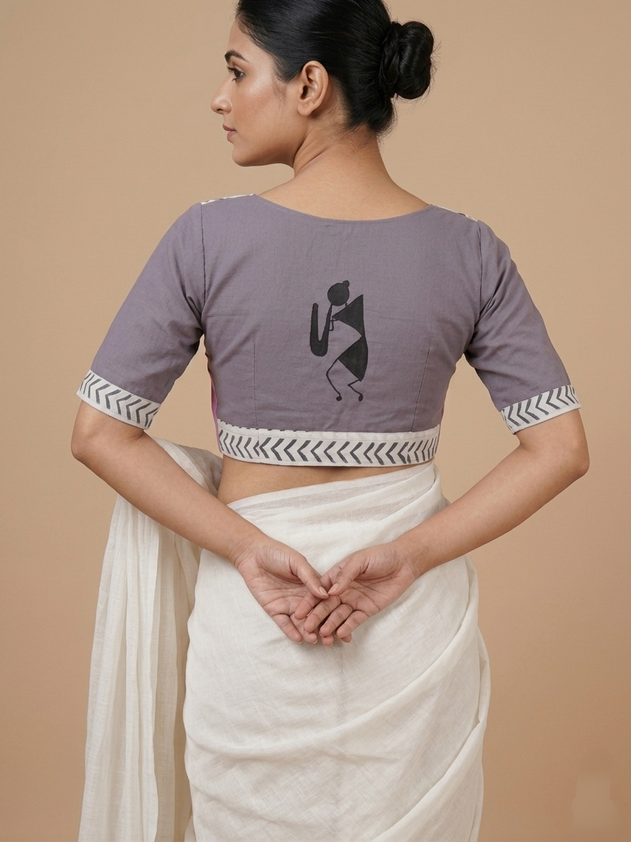 WARLI TUNE BLOUSE - Grey