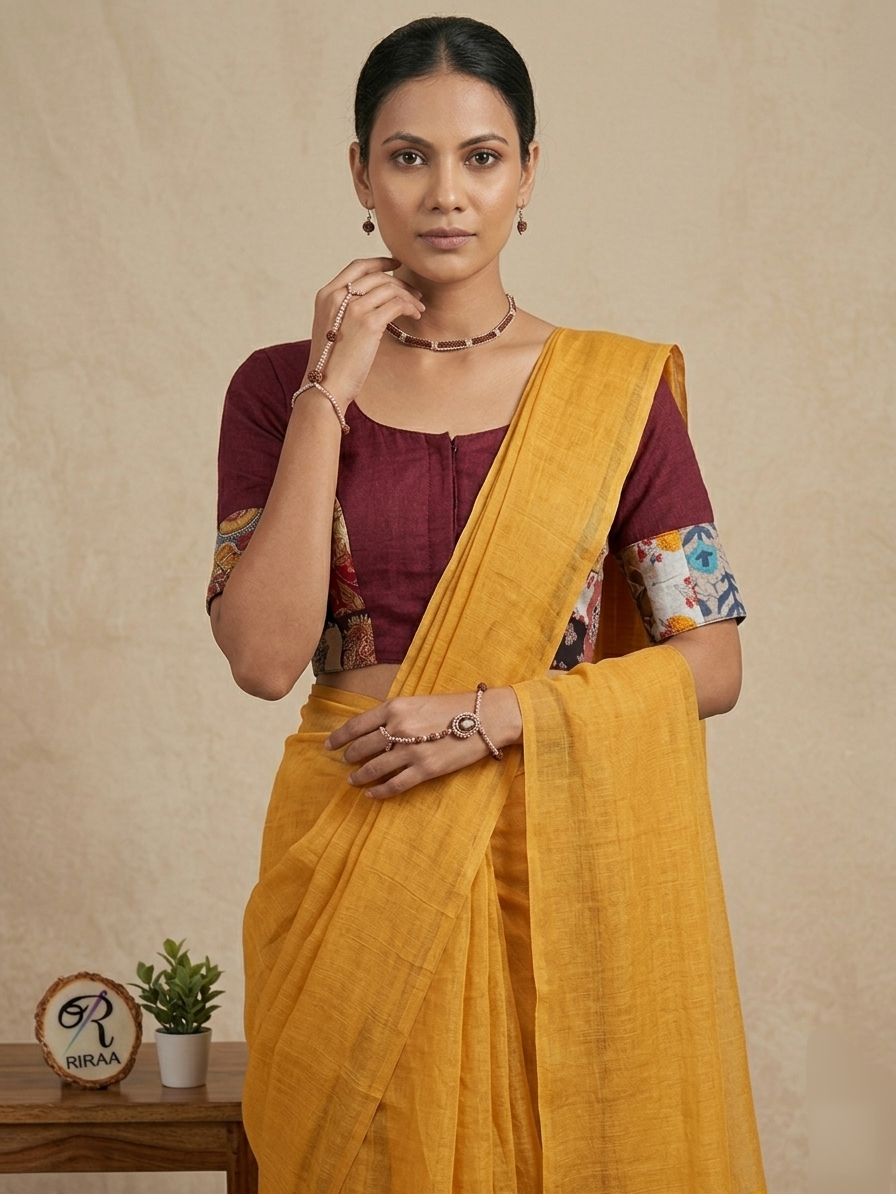SAMRAJNI BLOUSE - Maroon