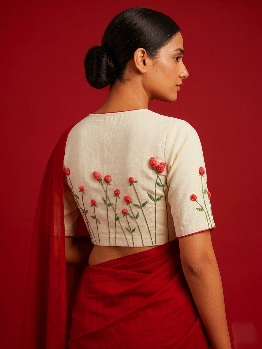 RAJTARINI BLOUSE -Off White