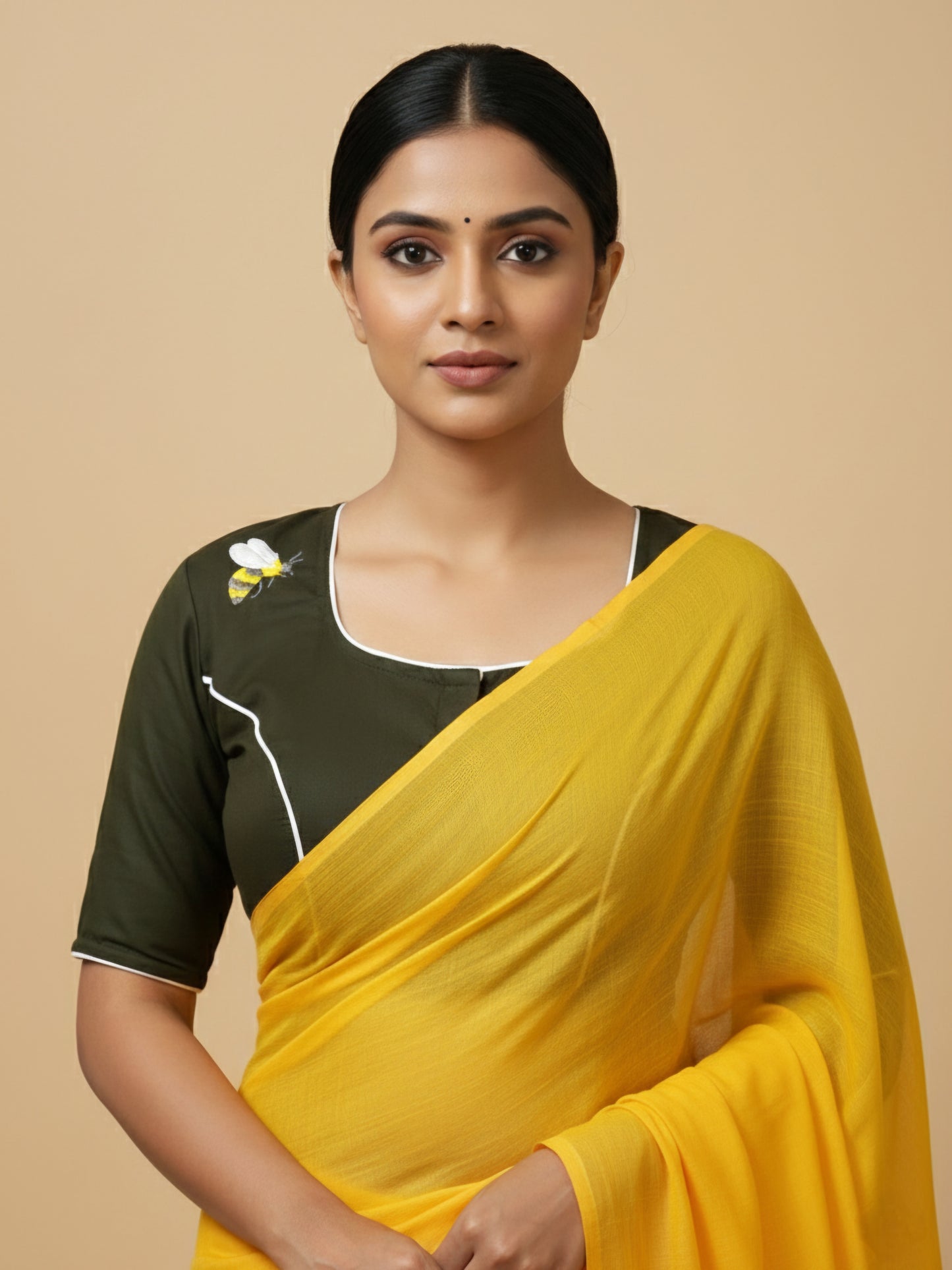 HIVE HARMONY BLOUSE - Olive Green