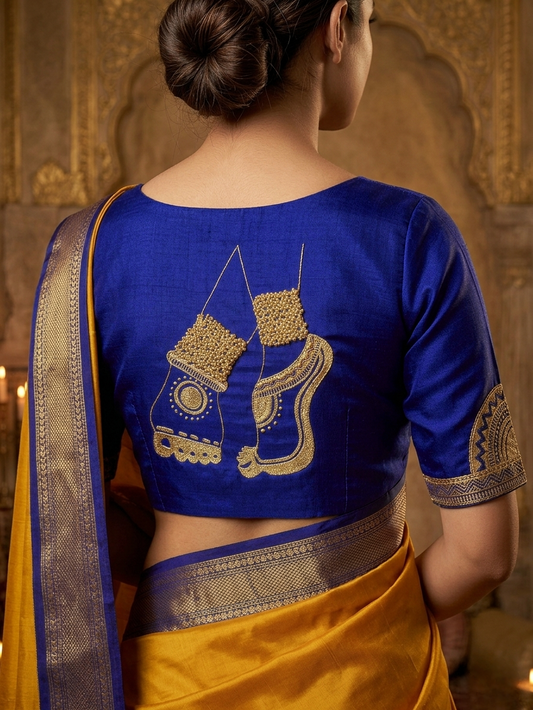 NRITYANADAM BLOUSE - Blue