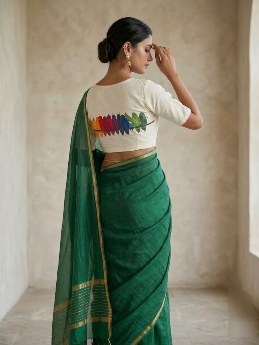 RANGIN PARINDE BLOUSE - Off-White