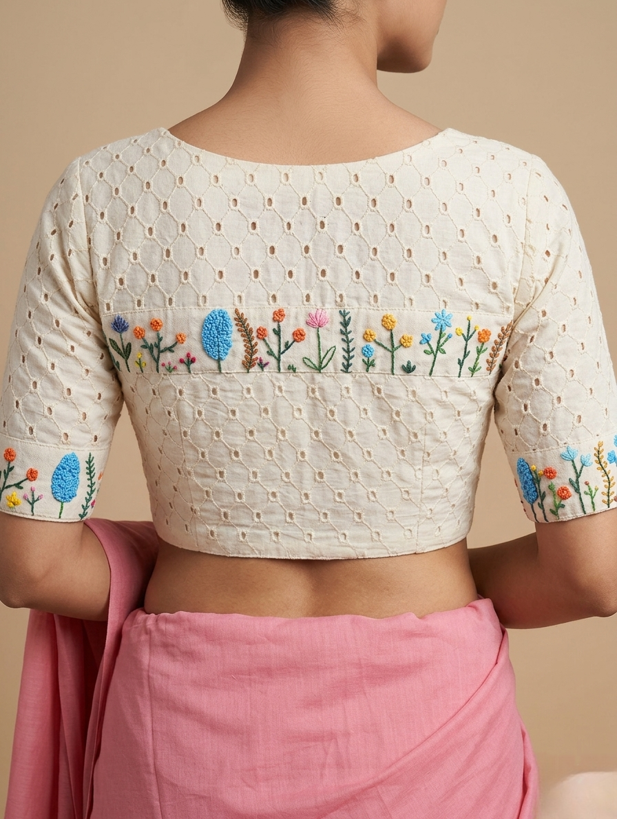 PUSHPRANG BLOUSE - Off-White
