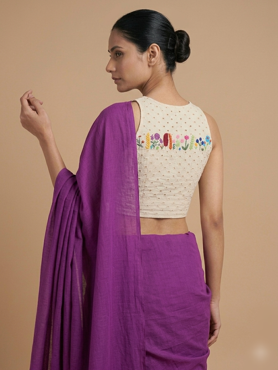 PUSHPRANG BLOUSE - Off-White