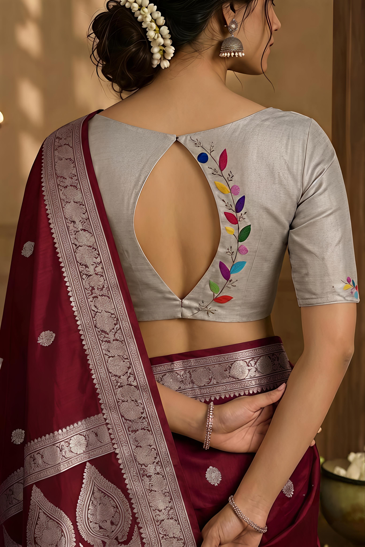 RANGRIMA BLOUSE - Silver