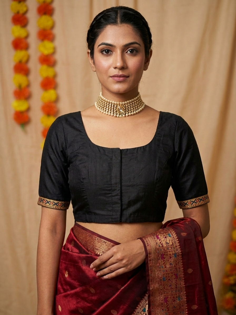CHAKRAHASTA BLOUSE - Black