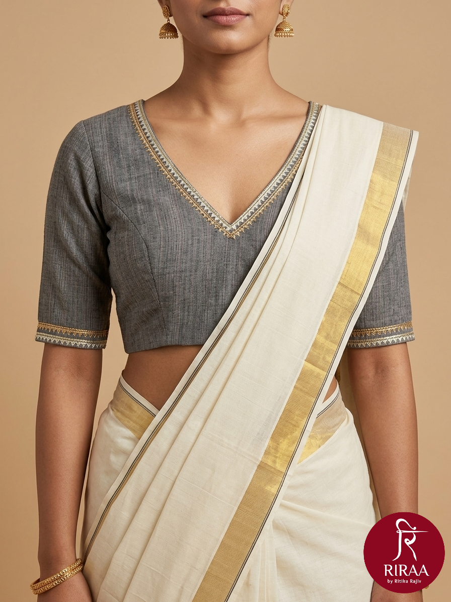 Trishna Blouse - Grey