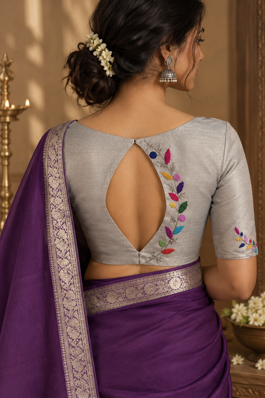 RANGRIMA BLOUSE - Silver