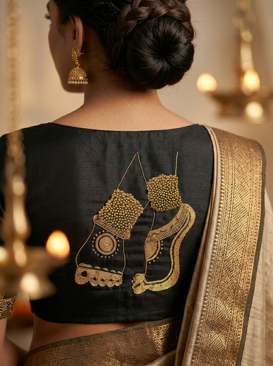 NRITYANADAM BLOUSE - Black