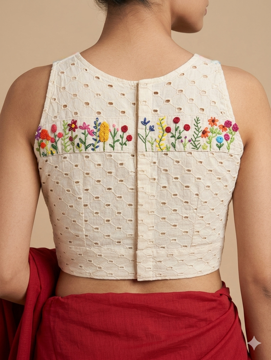 PUSHPRANG BLOUSE - Off-White