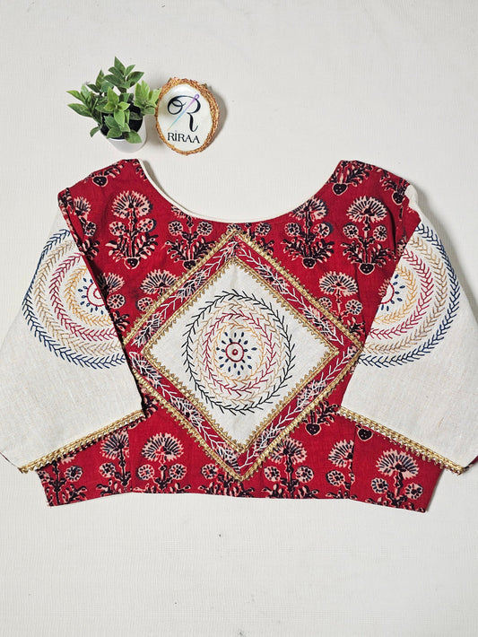 MANDARIKA BLOUSE - Red