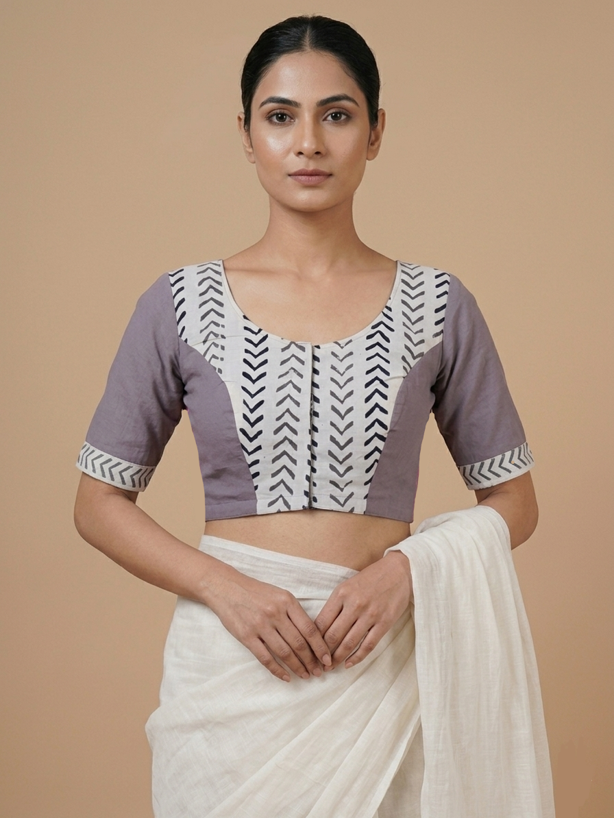 WARLI TUNE BLOUSE - Grey