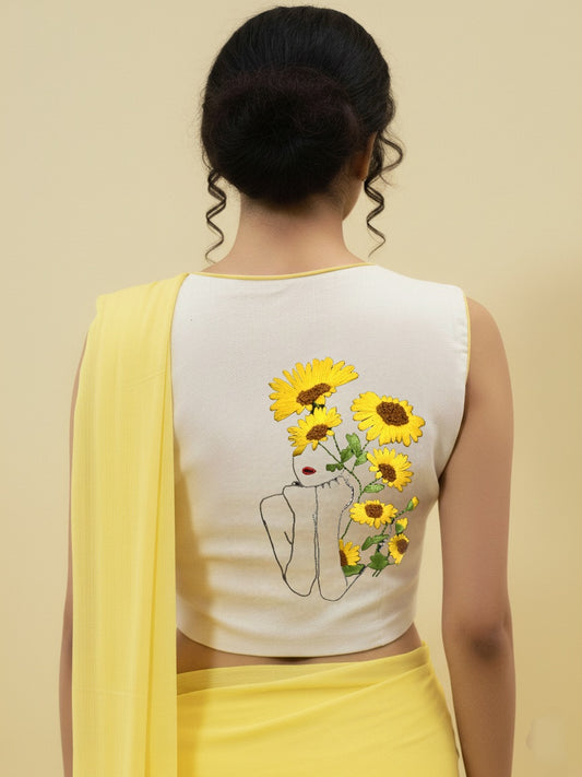 SUNLIT PETAL BLOUSE