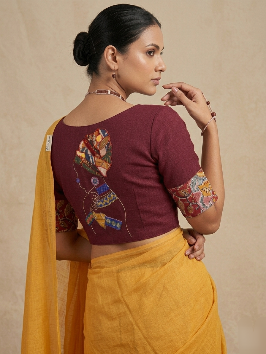 SAMRAJNI BLOUSE - Maroon