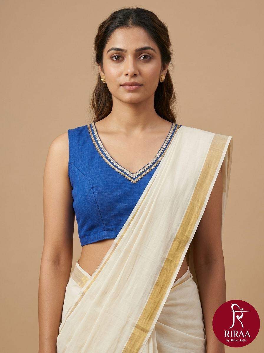 Trishna Blouse-Blue