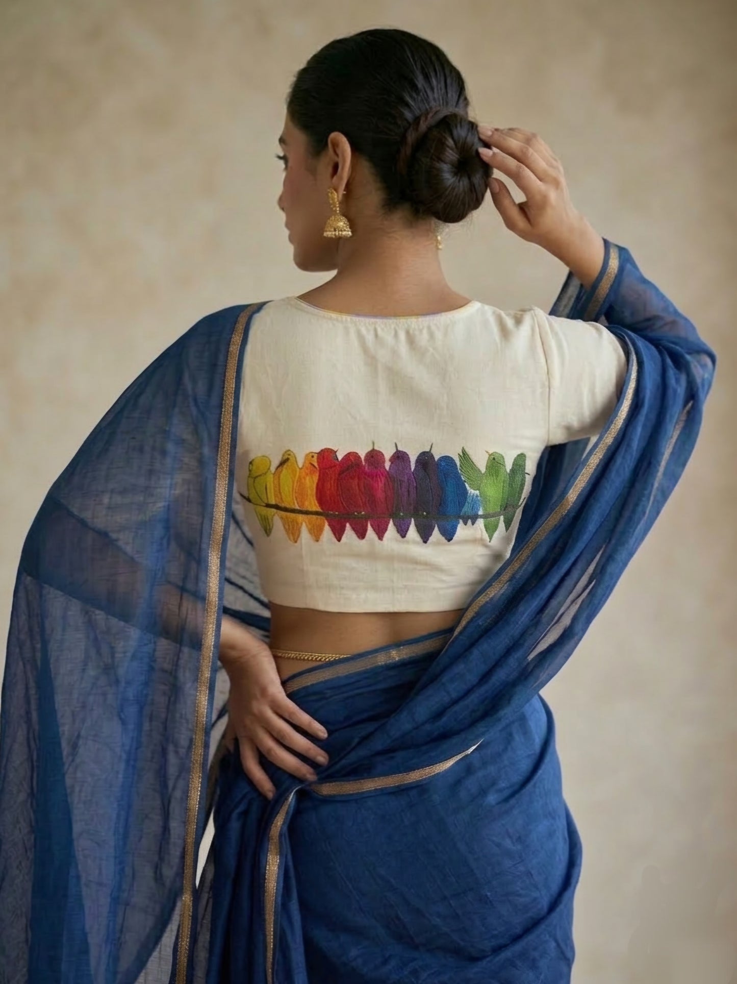 RANGIN PARINDE BLOUSE - Off-White