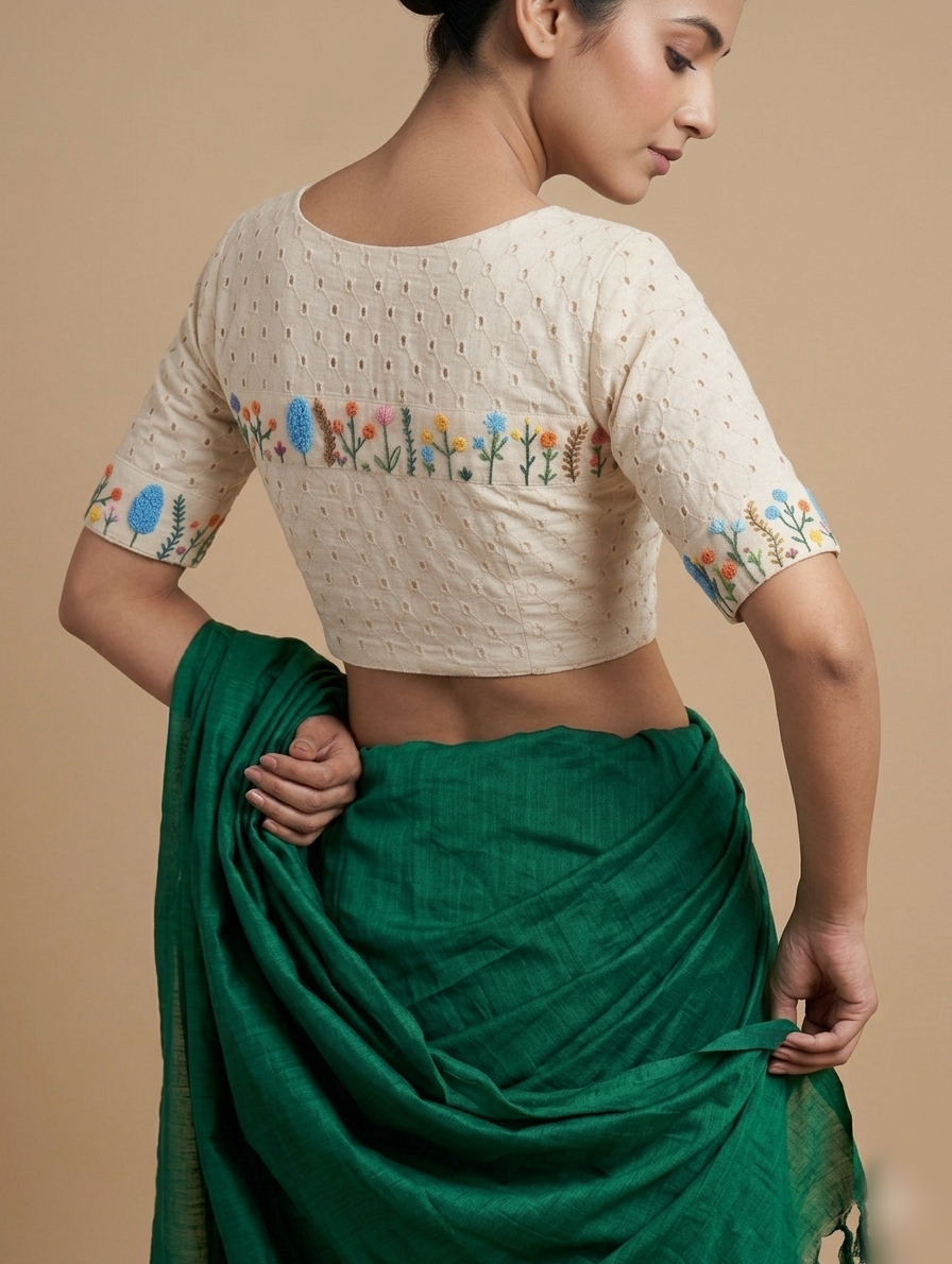 PUSHPRANG BLOUSE - Off-White