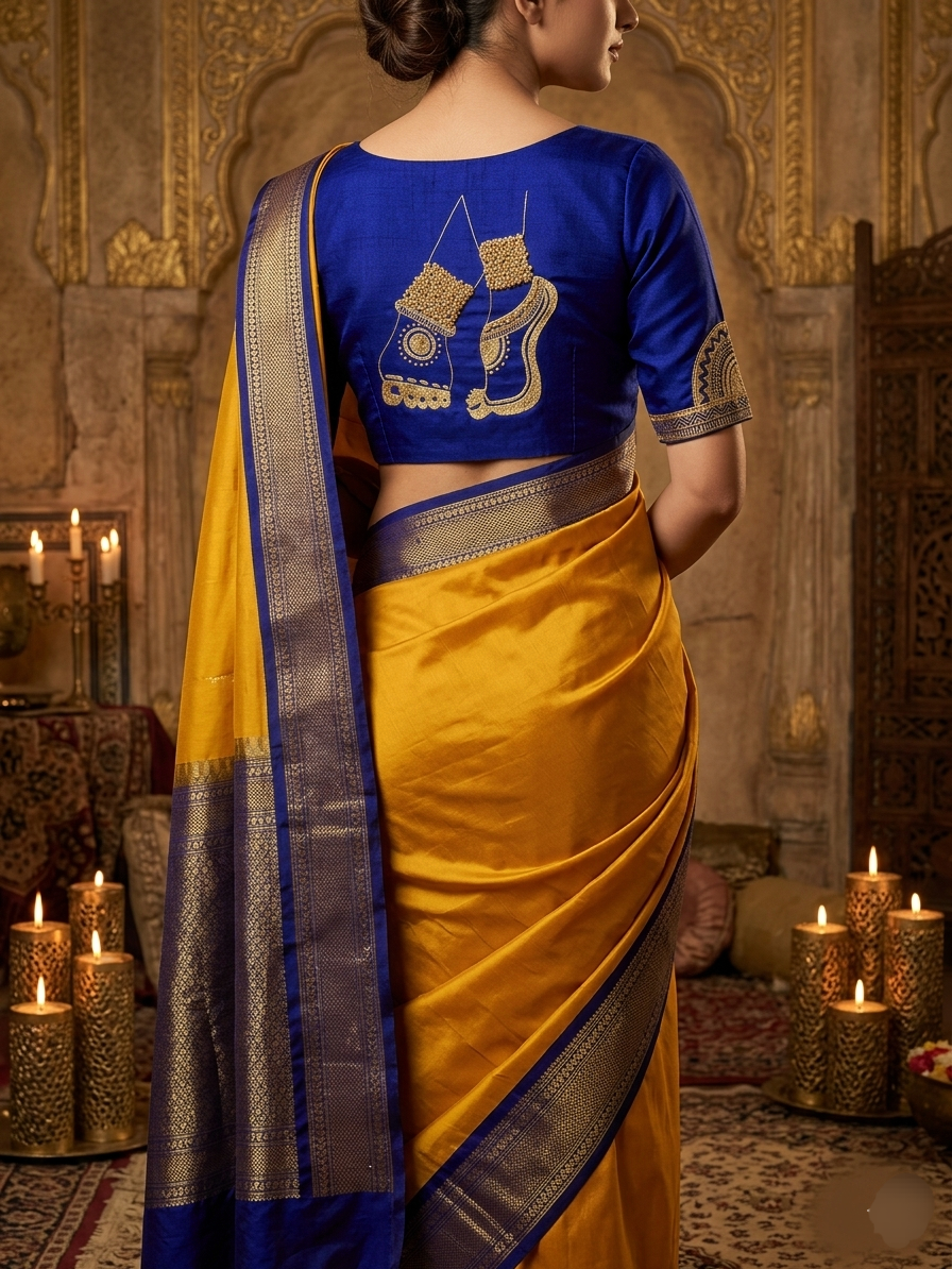 NRITYANADAM BLOUSE - Blue